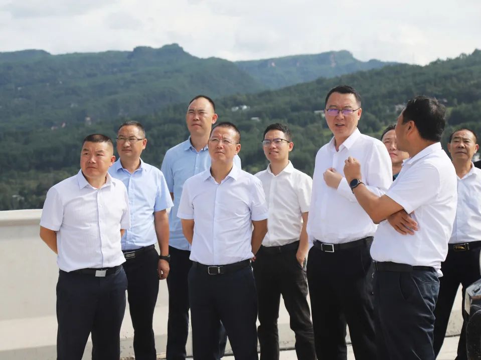 四川省交通運(yùn)輸廳黨組成員、總工程師王茂奎到鎮(zhèn)廣高速王通段A1合同段調(diào)研