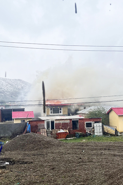 突發(fā)民火，S313草阿路項目緊急救援